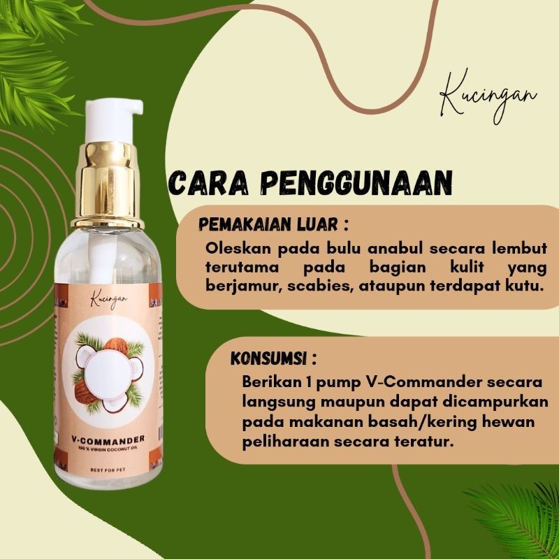 Virgin Coconut Oil VCO Vitamin Anti Jamur Scabies dan Bulu Kucingan 60 ML