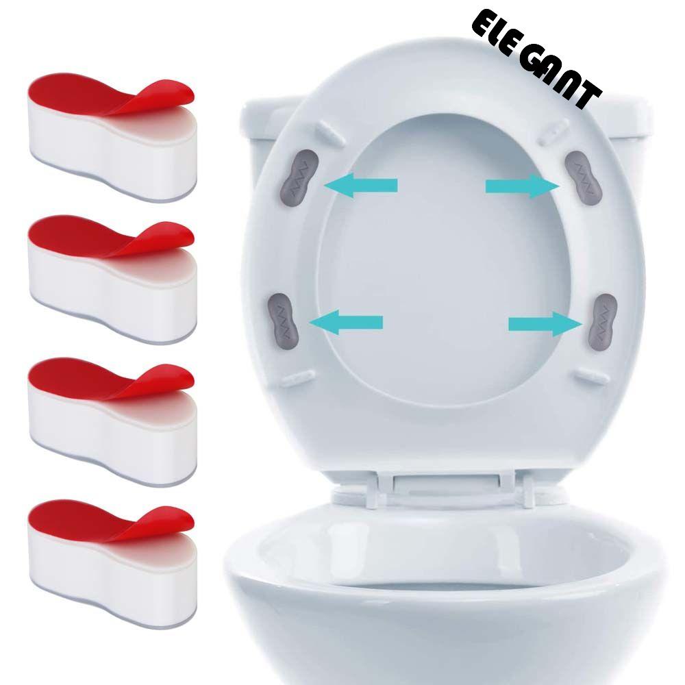 [Elegan] Bumper Dudukan Toilet Universal 4buah Higienis Menghindari Menyentuh Bantalan Pengganti Rumah Tangga