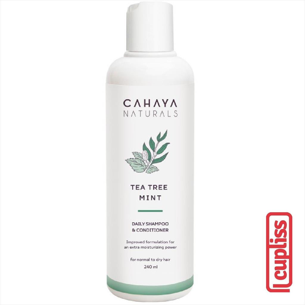 Cahaya Naturals Daily Shampoo and Conditioner 240ml 12060103 240 ml Tea Tree Mint