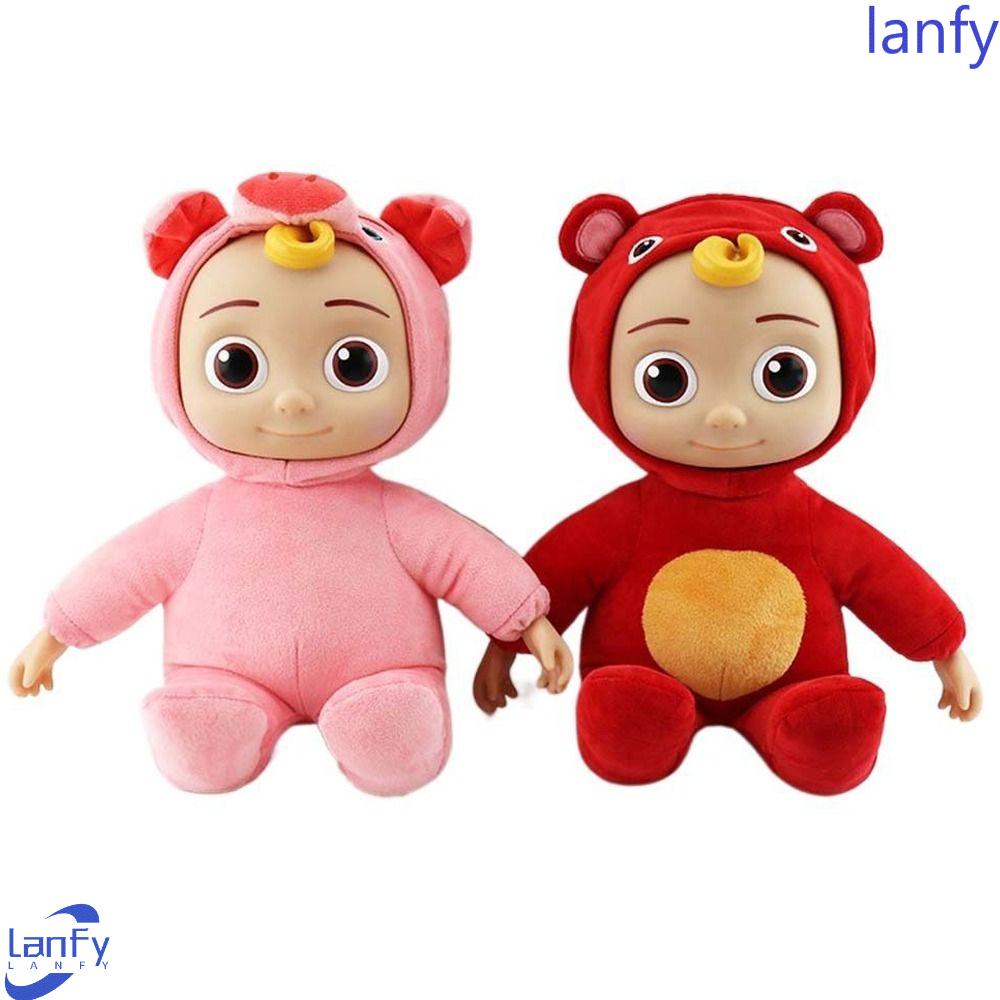 Lanfy Cocomelom Musik JOJO Boneka Hadiah Ulang Tahun Anak Hadiah Boneka Musik Stuffed Animals English Nursery Singing JOJO Vinyl Doll JOJO Plush Doll