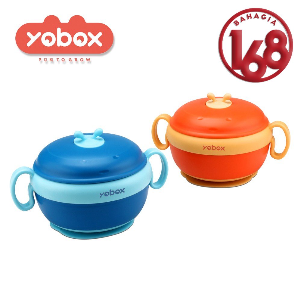 YOBOX Mangkok bayi dengan pegangan model BEE Y0011 YOOYEE Little Bee Baby Bowl with Handle