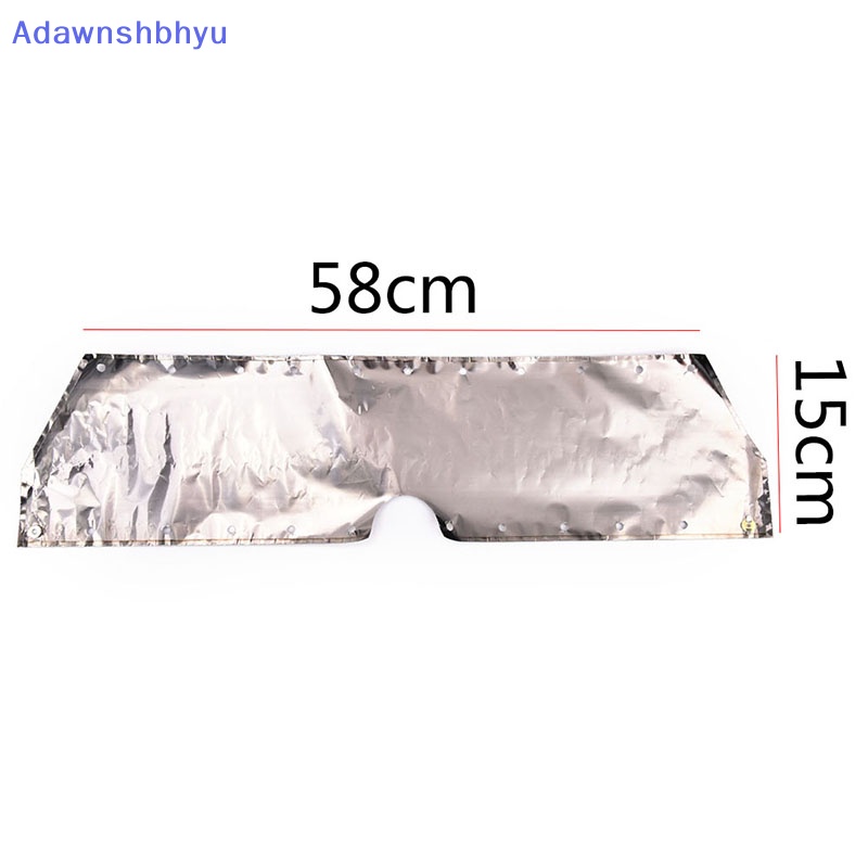 Adhyu 1pcs 0.03mm Kompor Camping Outdoor Pelindung Angin 58cm Panjang 15cm Tinggi ID