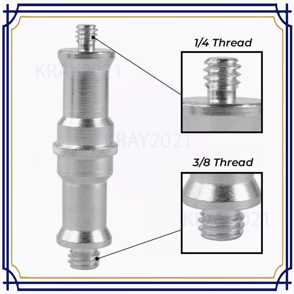 Spigot Stud 1/4 Male to 3/8 Male Thread Adapter -AP565