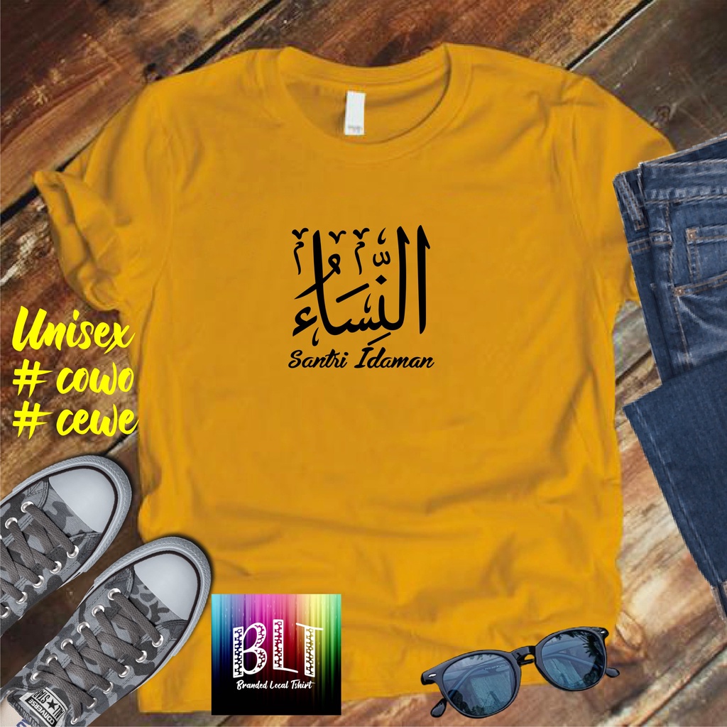 COD/KAOS TULISAN ARAB SANTRI IDAMAN/KAOS TERLARIS KUALTAS TERJAMIN/KAOS PRIA DISTRO HIT/KAOS BANDUNG/KAOS KEREN/KAOS MURAH//KAOS atasan pria