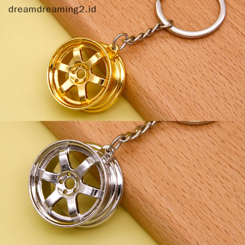 (drea) Gantungan Kunci Hub Modifikasi Mobil Tuas Manual Car Metal Keychain Turbo Gear Pendant //