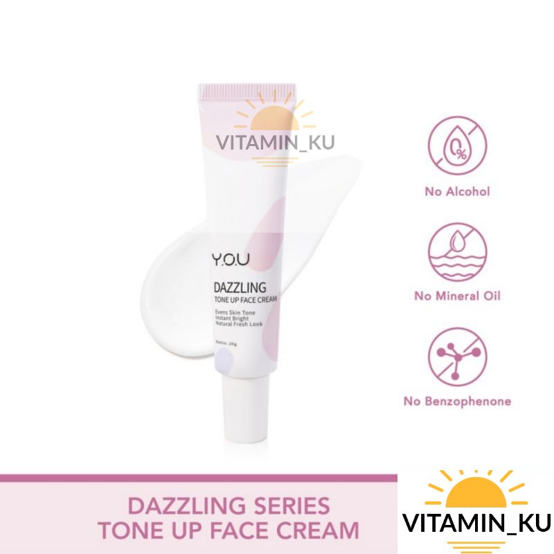 Y.O.U Dazzling Tone Up Face Cream 20g VITAMINKU