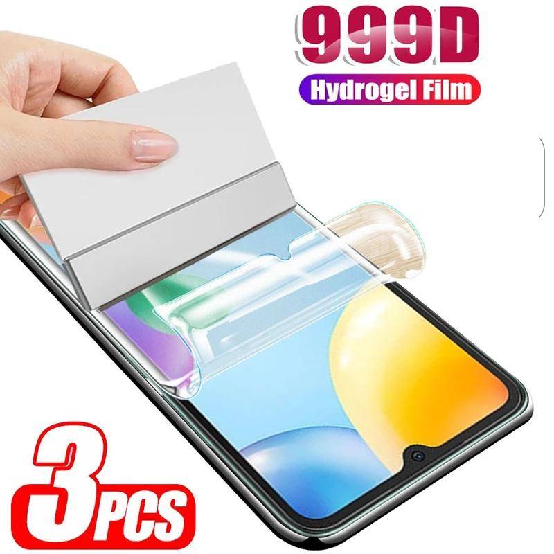 1-3pcs Film Pelindung Untuk Realme 11 10T C33 C53 C55 V30 Pro Plus Full Cover Hydrogel Film Untuk Realme GT GT3 Narzo Neo 5 240W SE N53 N55 Pelindung