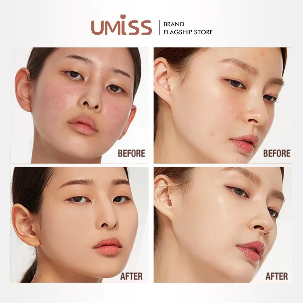 original UMISS long lasting foundation concealer moisturizing effective cover acne spots Hydrating Pore Minimising High Coverage Oil Control