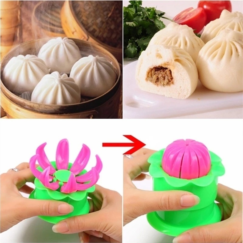 Cetakan Pembuatan Bakpao Isi Kukus Cina/ Cetakan Penekan Sanggul Adonan DIY/ Gadget Baking Kue Kering Dapur