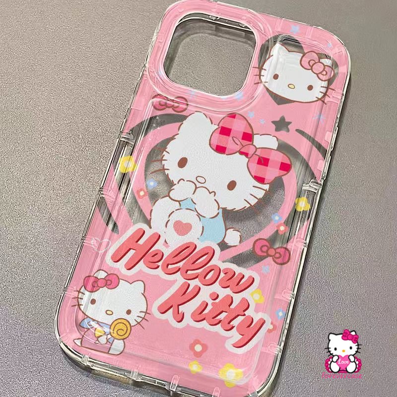 Fashion Kartun Indah Hello Kitty Doodle Shockproof Airbag Case Kompatibel Untuk IPhone 7Plus XR XS X Max11 12 14 13 Pro Max7 6 8 6S Plus Cinta Lucu Hati Kuromi Phone Soft Case