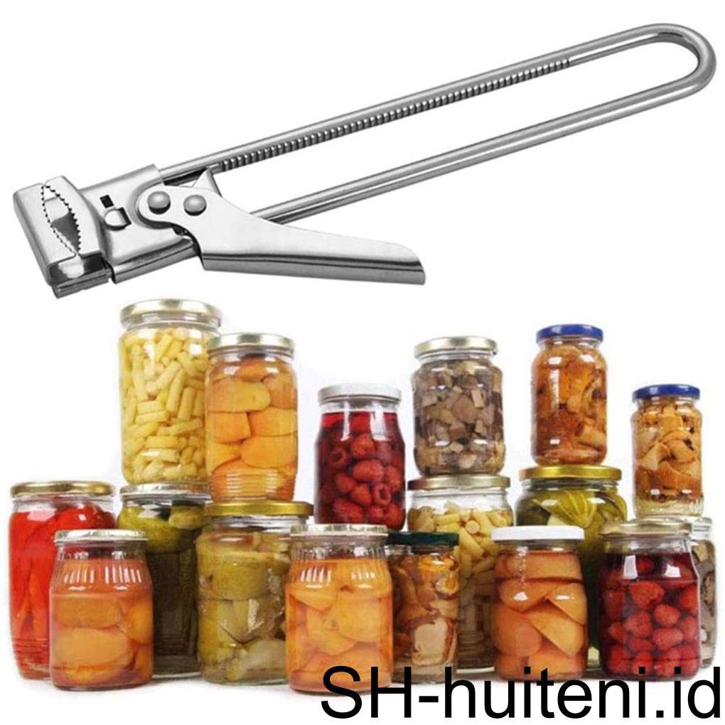 Pembuka Botol Gelas Wine Stainless Steel Manual Portable Corkscrew Drinking Jar Can Lid Opening Tool Supply Rumah Dapur Bar