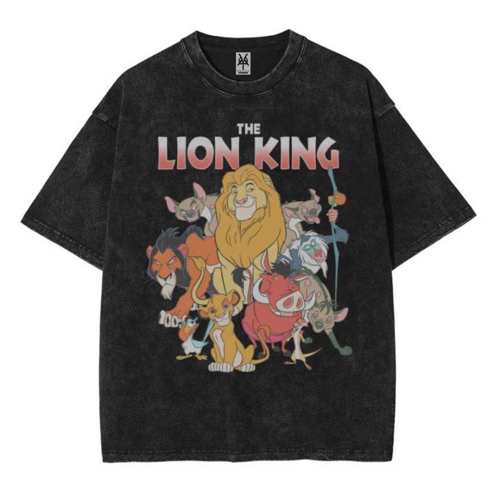 Kaos oversize The lion King washed washing vintage tee
