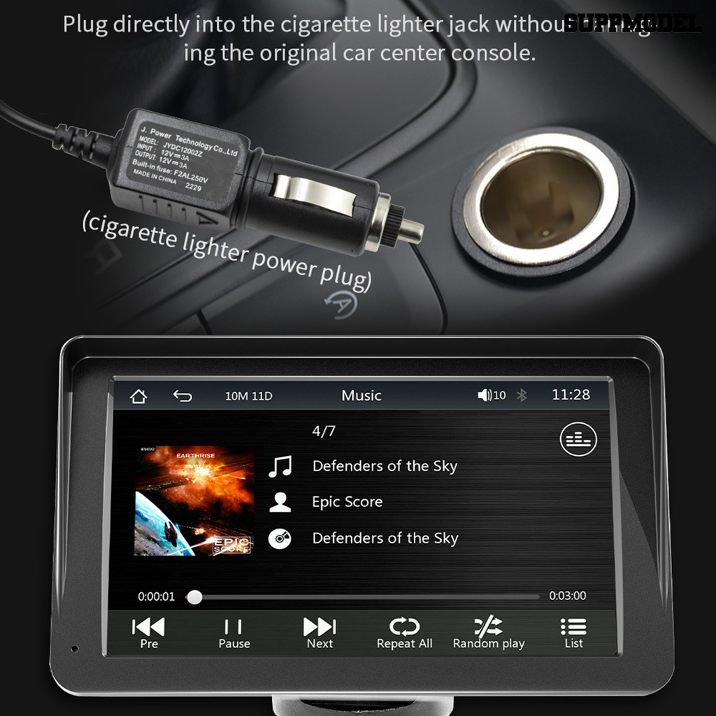 [SM]1 Set Pemutar Mobil 7inch Layar Sentuh Multifungsi Universal Car Wireless Radio Multimedia Video Player Perlengkapan Kendaraan