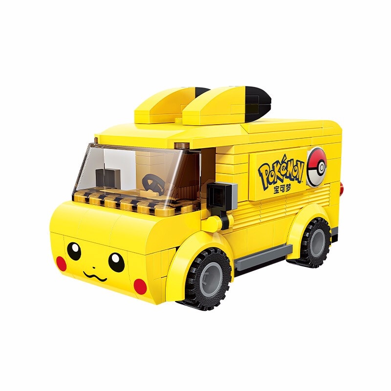 Toys Qman Keeppley Pokemon Pikachu Mini Bus K20206