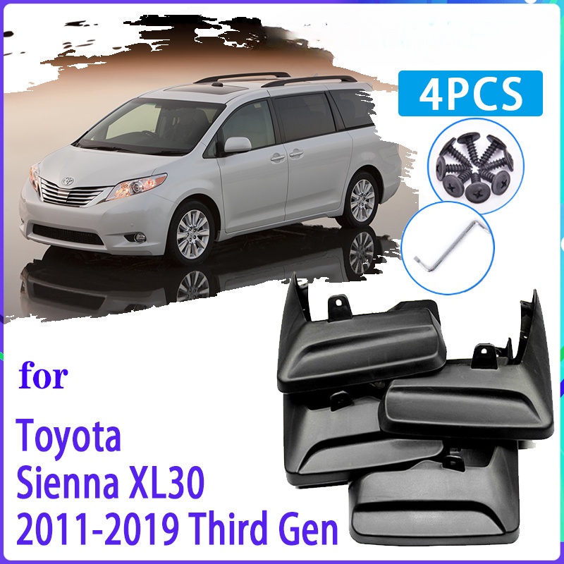 Flaps Lumpur Mobil Untuk Toyota Sienna XL30 2011~2019 2012 2013 2014 2015 2016 Mudguard Splash Guards Fender Mudflaps Aksesoris Mobil