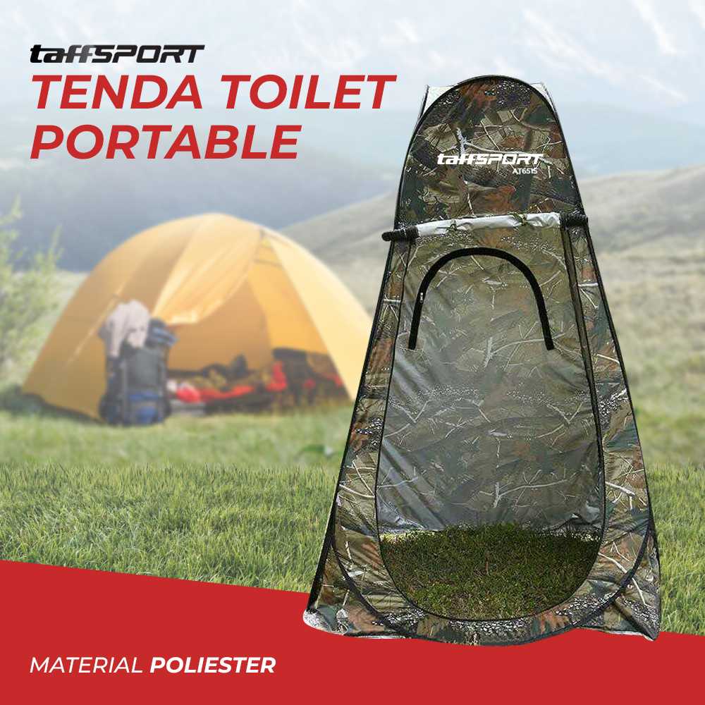 Tenda Toilet Portable Automatic Open WC Kemah Camping Bisa Dilipat