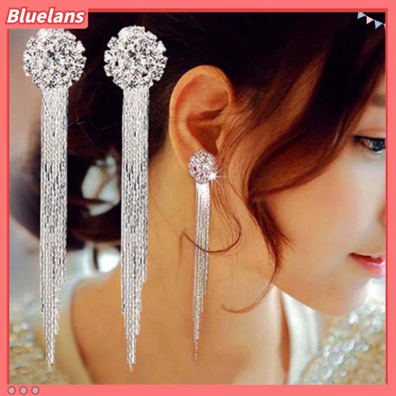 [BLS] Anting Wanita Berlian Rantai Cakar Kristal