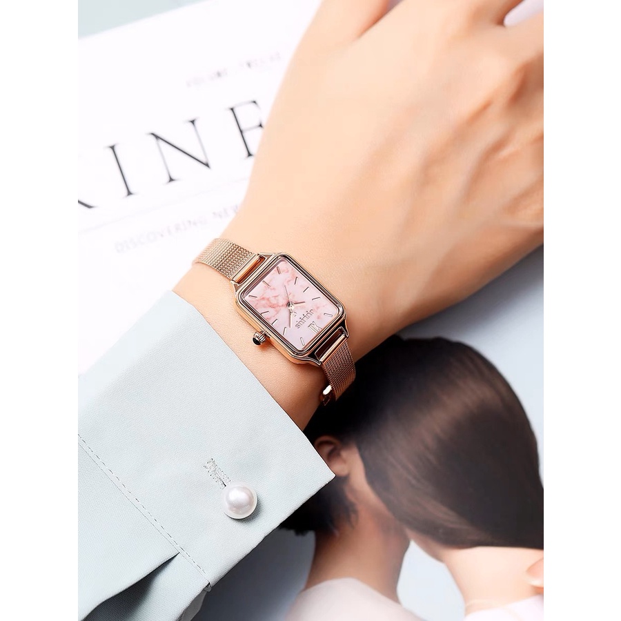 JULIUS JA-1267 Official Store Korea Bagsomnia Watch Rantai wanita kecil