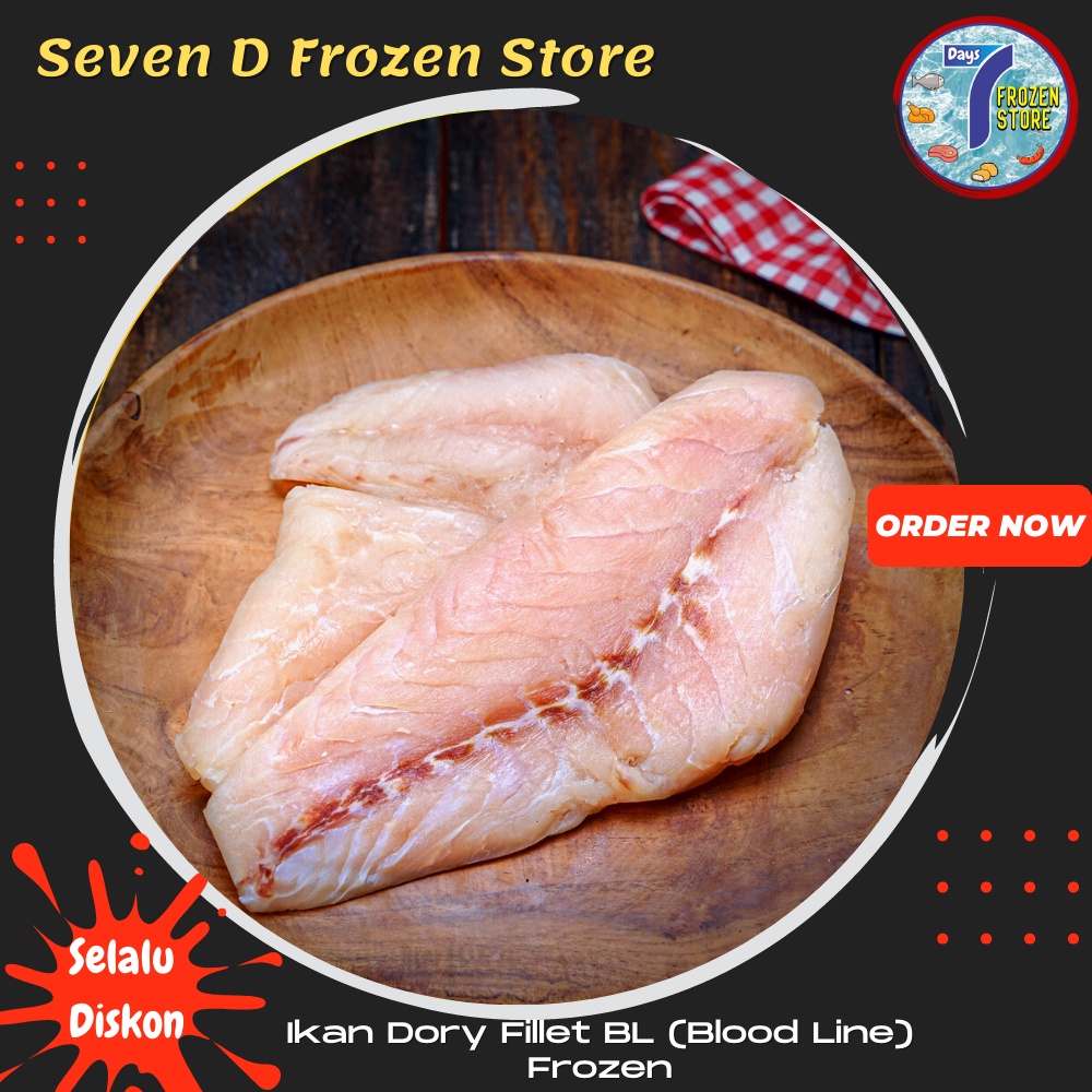 

Ikan Dory Fillet BL (Blood Line) Frozen Beku kemasan 1 kg