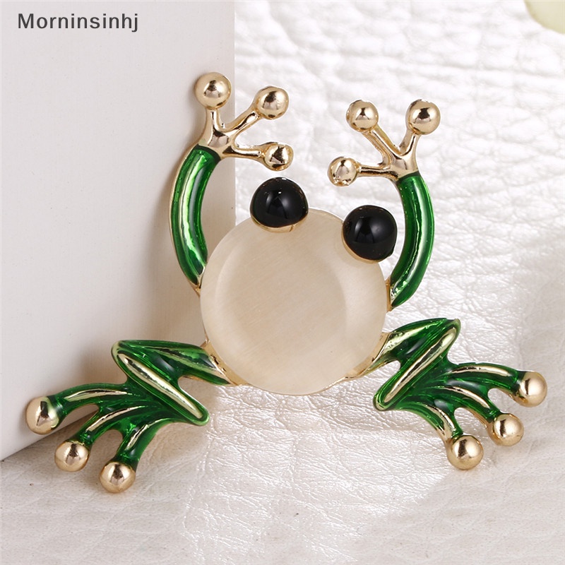 Mornin Lucu Kecil Katak Lencana Bros Baju Kerah Brooch Pin Perhiasan Wanita Pria Hadiah id