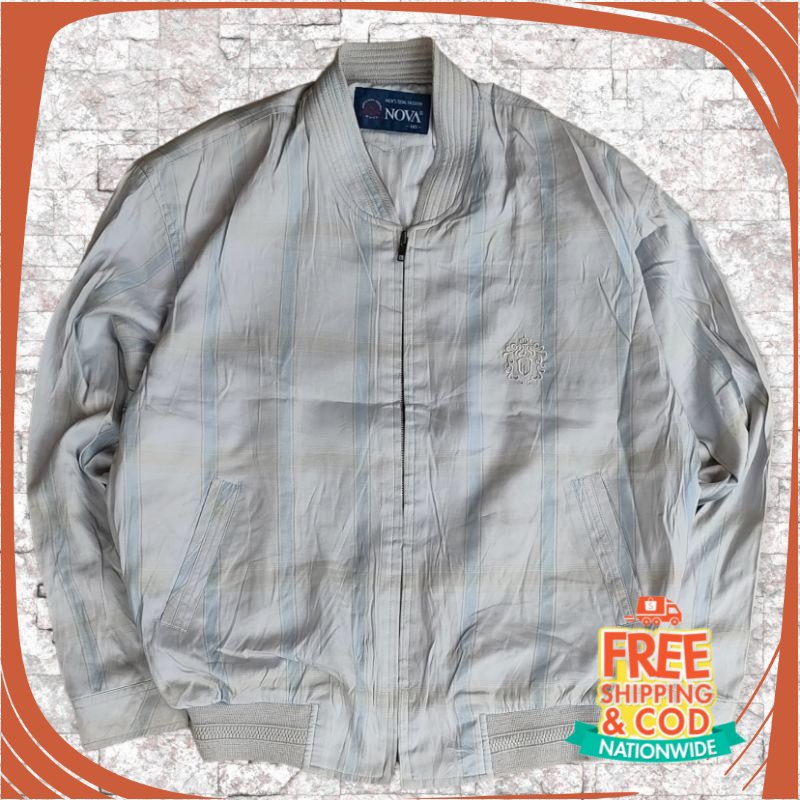 JAKET VINTAGE OOTD FESTIVAL REMAJA/ Jaket Vintage Tartan Nova Size XL fit XXL Second Original
