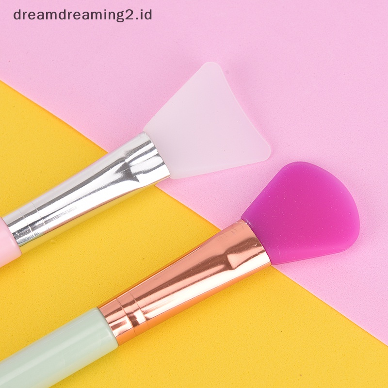 (drea) 1pc Makeup Silicone Brush Masker Wajah Mud Mixing Perawatan Kulit Wajah 3pola //