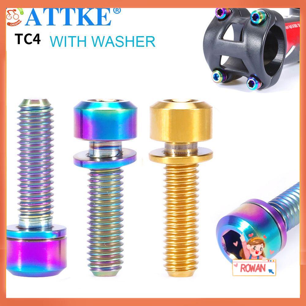 R-FLOWER Baut Fix 16mm /18mm /20mm Aksesoris Titanium Dengan Washer Sekrup Batang Sepeda