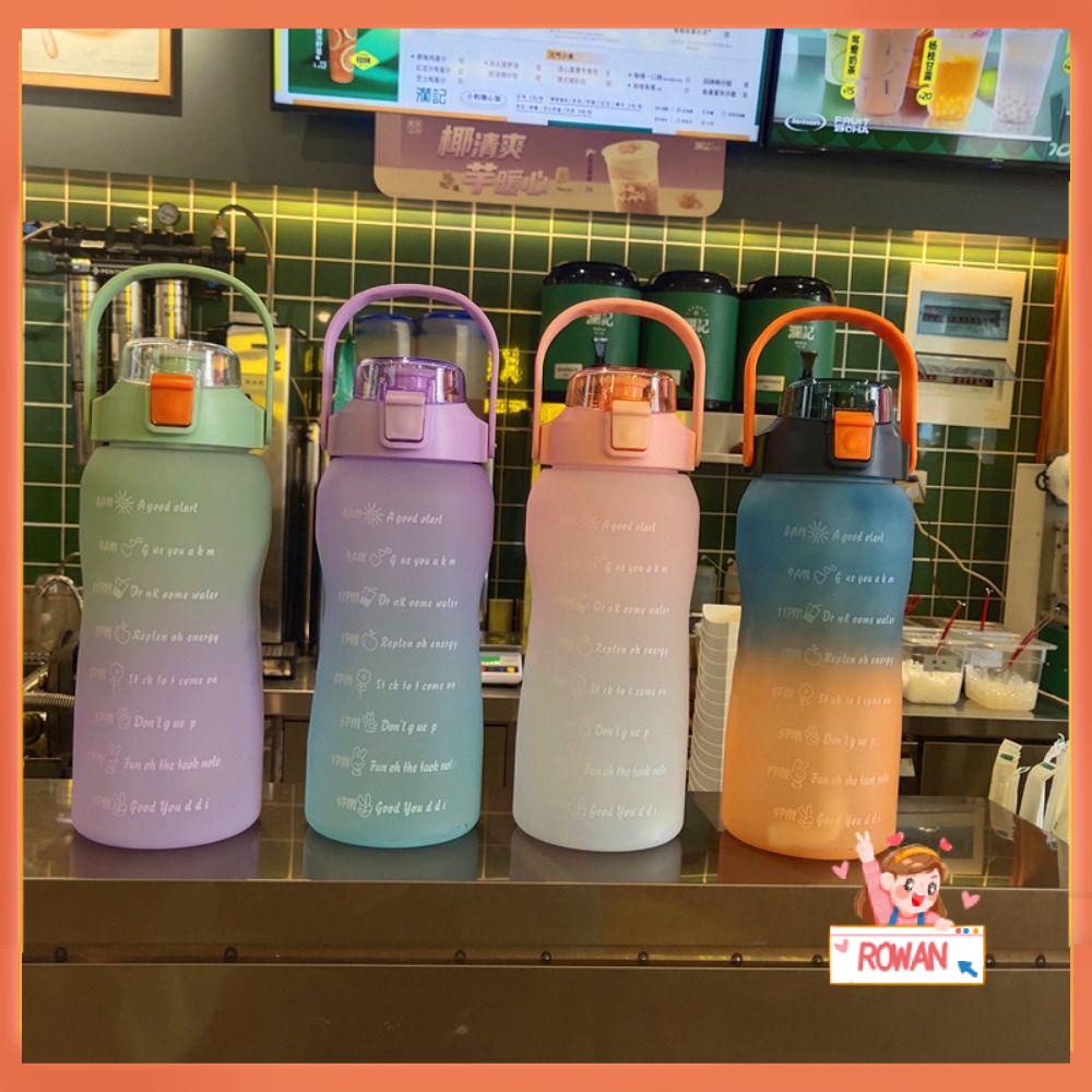 R-FLOWER Water Bottle Gym Botol Olahraga Motivasi Extra Besar