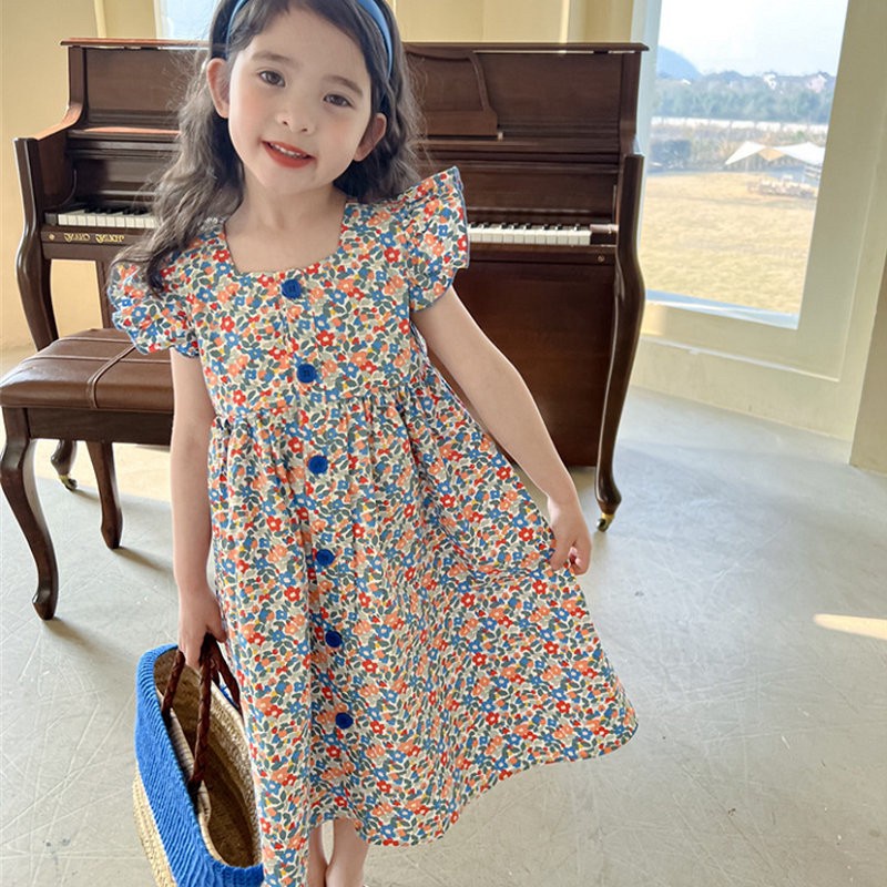 2-6thn | DRESS ANAK KOREA PESTA ELEGAN FORMAL PEREMPUAN MDD ML