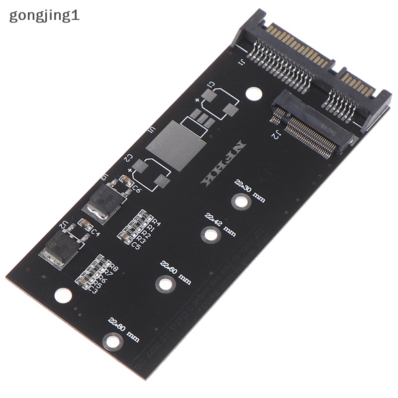 Ggg B+m Kunci sata m.2 ngff ssd to sata 3naik m.2 to sata adapter Kartu Ekspanding ID