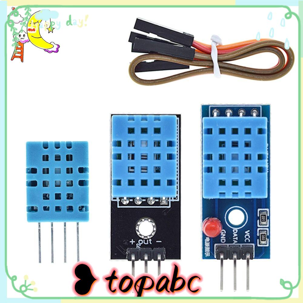 TOP 5pcs Sensor Suhu Digital 3.3V-5V Elektronik DIY Dengan Kabel DHT11 Modul