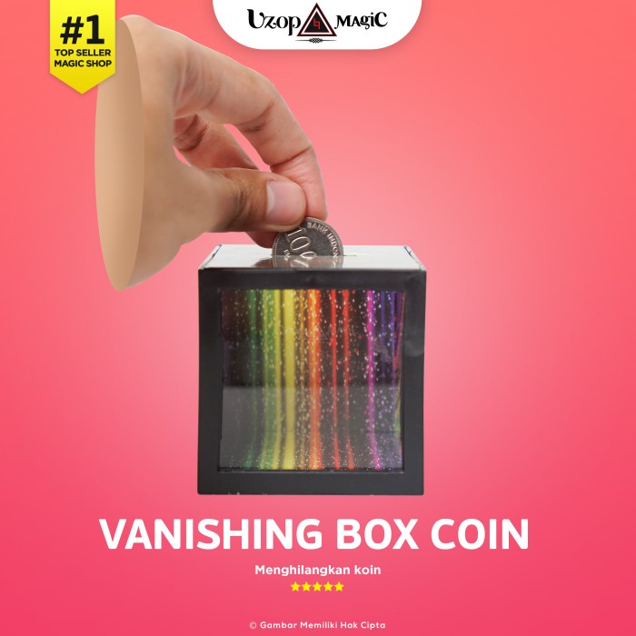 Vanishing Box Coin - Alat sulap menghilangkan koin dalam kotak