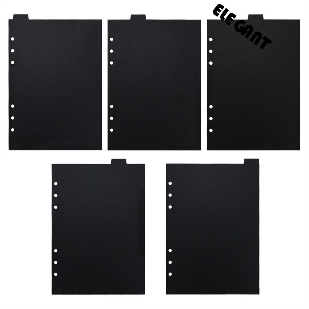 【 ELEGANT 】 Index Divider Cute Alat Tulis Pembatas Halaman Planner A5 A6 A7 Hitam Binder Index Separator