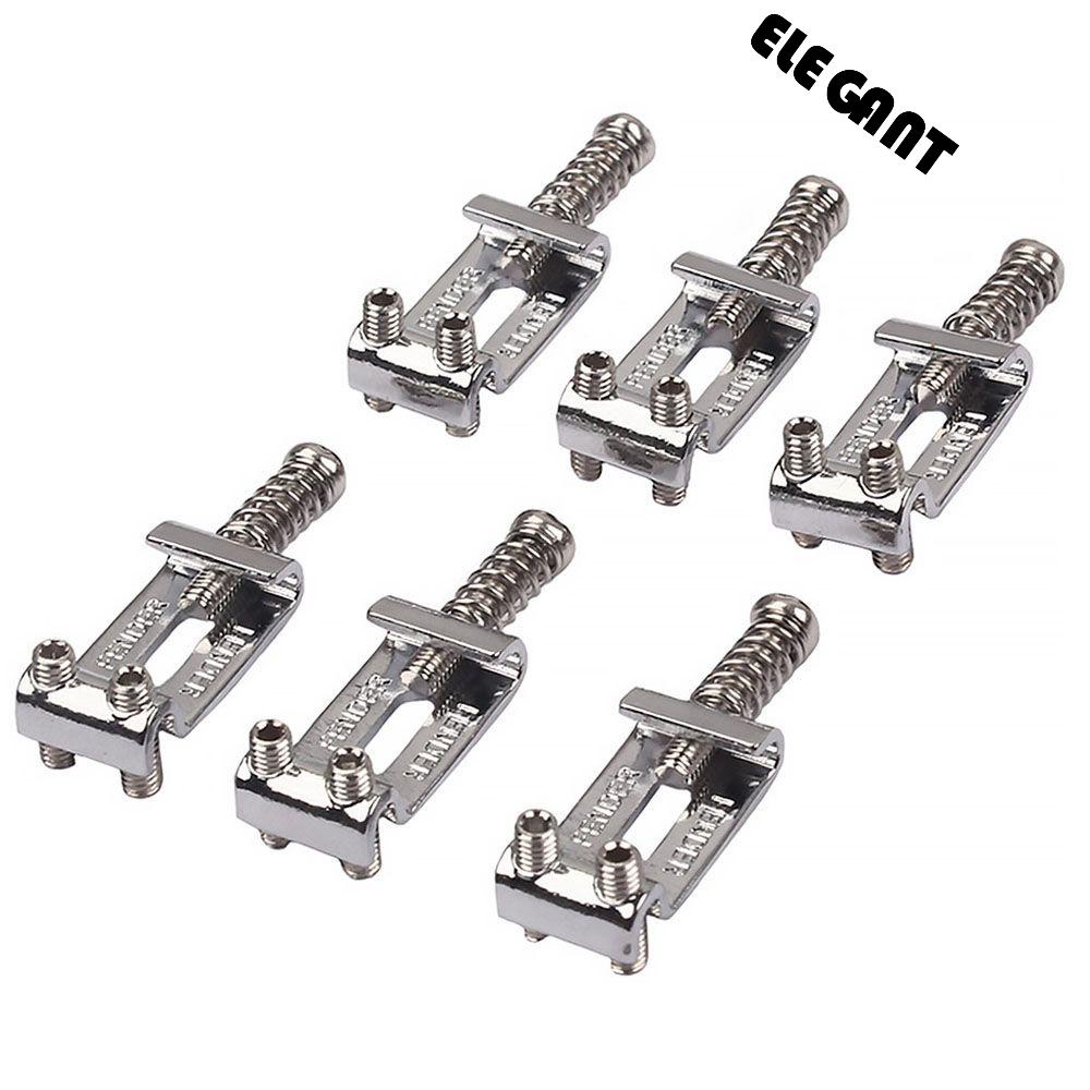 【 ELEGANT 】 Bridge Saddles 6pcs /set Bagian Gitar Aksesoris Gitar Pengganti Aksesoris Gitar Elektrik Electric Guitar Saddle