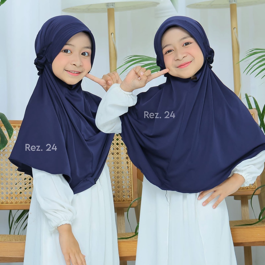 HIJAB INSTAN ANAK | JILBAB PED TALI KRIWIL | HIJAB KIDS JERSEY