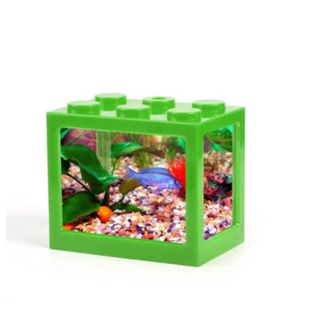 Akuarium Ikan Cupang Akrilik Aquarium Mini Acrylic - Hijau