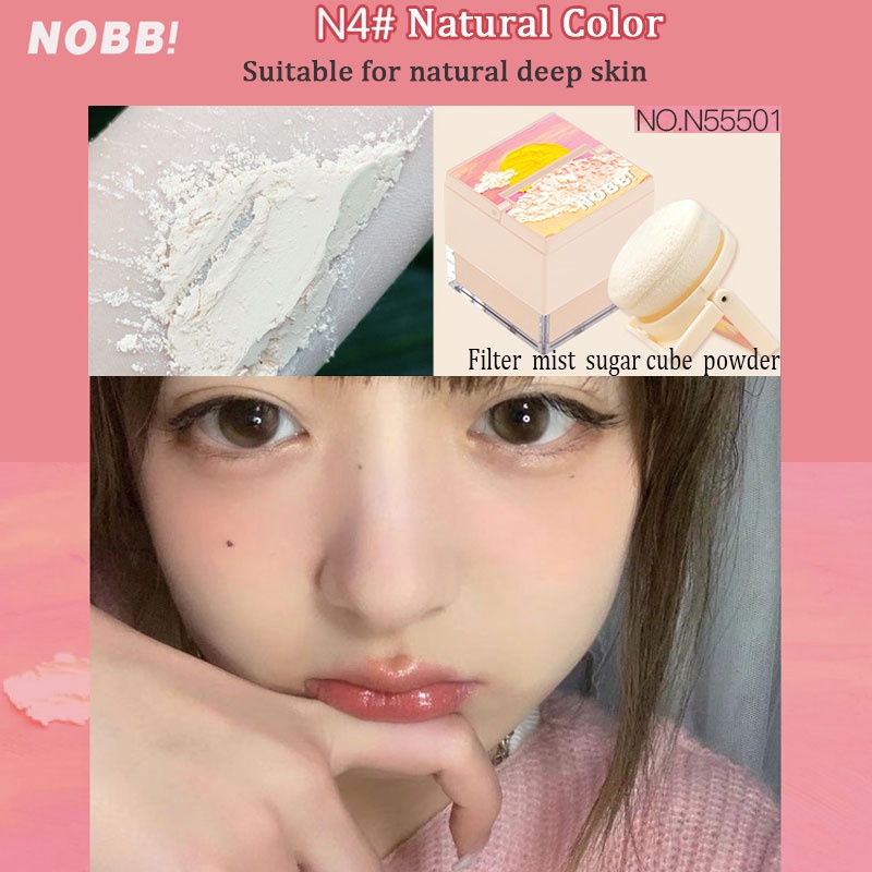 ★ BB ★ NOBB！Filter Soft Fog Small Cube Sugar Loose Powder Light Translucent Powder - 4 Colours