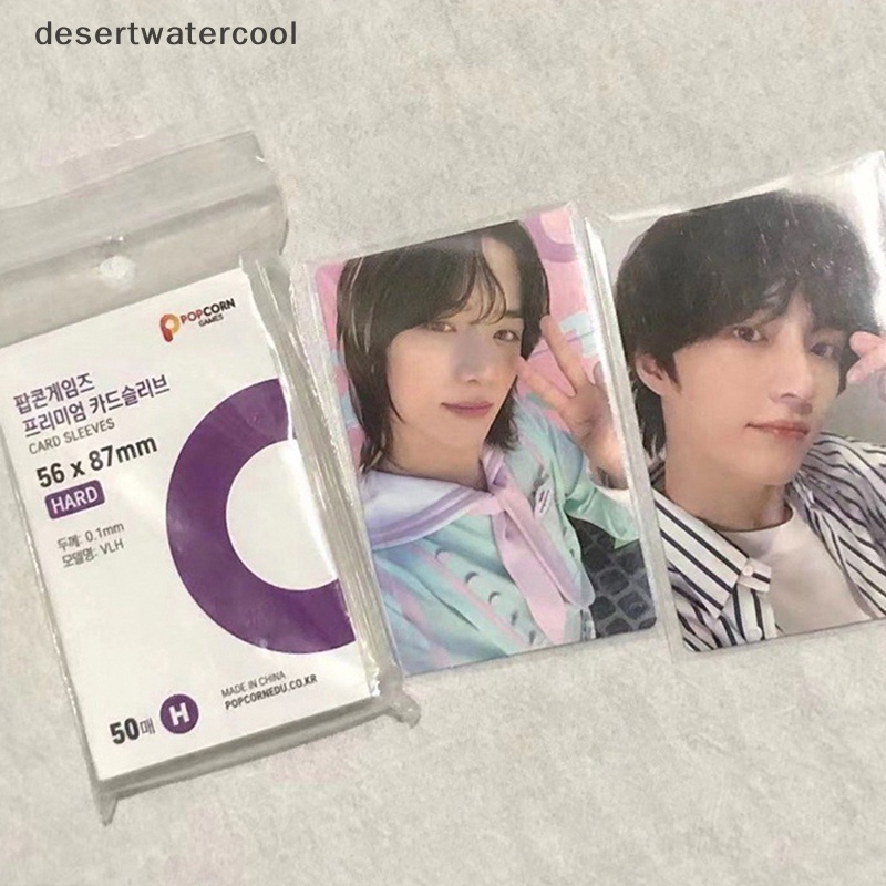 Deid 50pcs Korea Card Sleeves Acid Free CPP Hard 3inch Photocard Pelindung Film Martijn