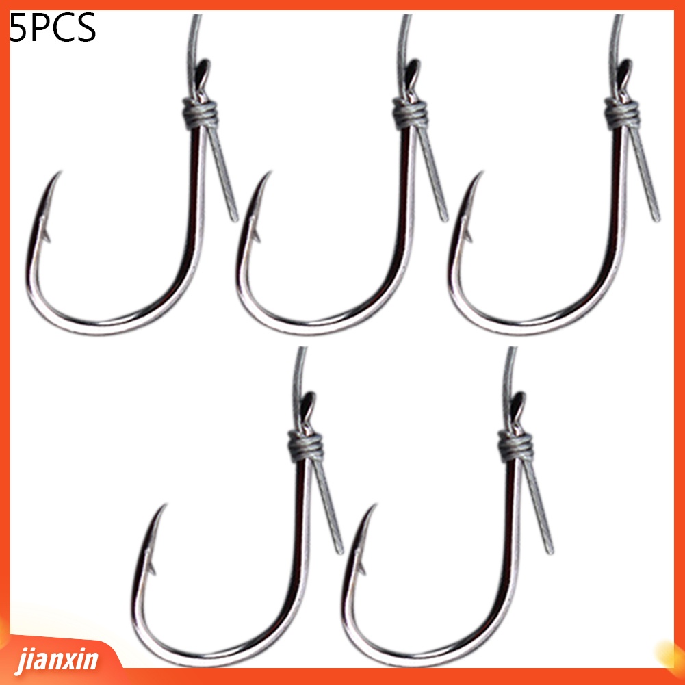 (In Stock) Kait Senar Putar Memancing Berliku Stainless Steel Aksesori Tackle Ikan