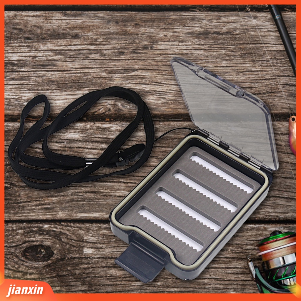 (In Stock) Fly Fishing Box Jendela Transparan Kapasitas Besar Tahan Air Tahan Aus Penyimpanan Anti Gores Umpan Lalat Satu Sisi Fishing Tackle Hook Wadah Penyimpanan Umpan Untuk Outdoor