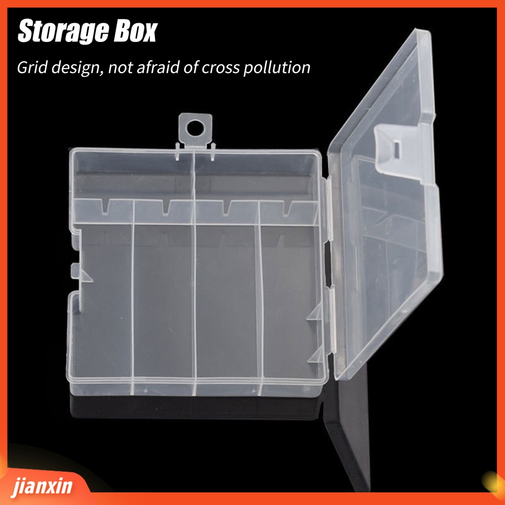 (In Stock) Tool Box Plastik Reusable Anti Debu Pakai Resiatant Kotak Aksesoey Pancing Bening Untuk Outdoor