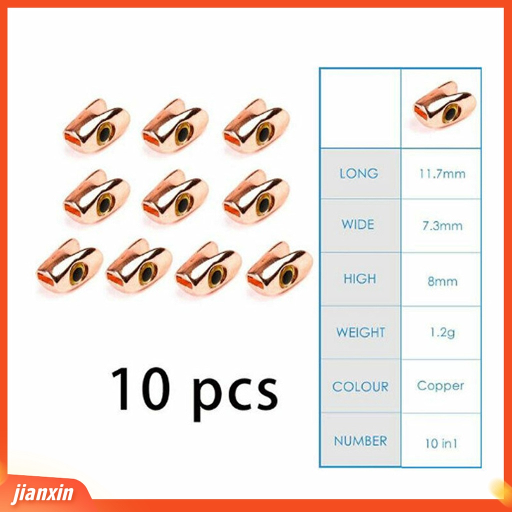 (In Stock) 18Pcs /Set 7.3mm /12mm Umpan Pancing Lalat 3D Mata Pengerjaan Yang Sangat Baik Anti Karat Kekerasan Tinggi Kepala Tengkorak Ikan Untuk Streamer Lalat