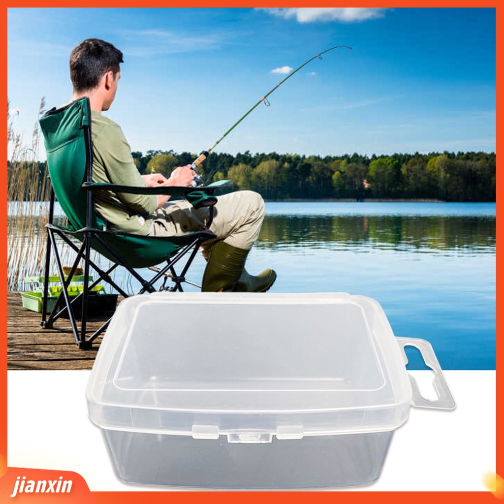 (In Stock) 4Pcs Lure Box Kokoh Reusable Transparan Tahan Jatuh ABS Fishing Tackle Storage Box Memancing Luar Ruangan