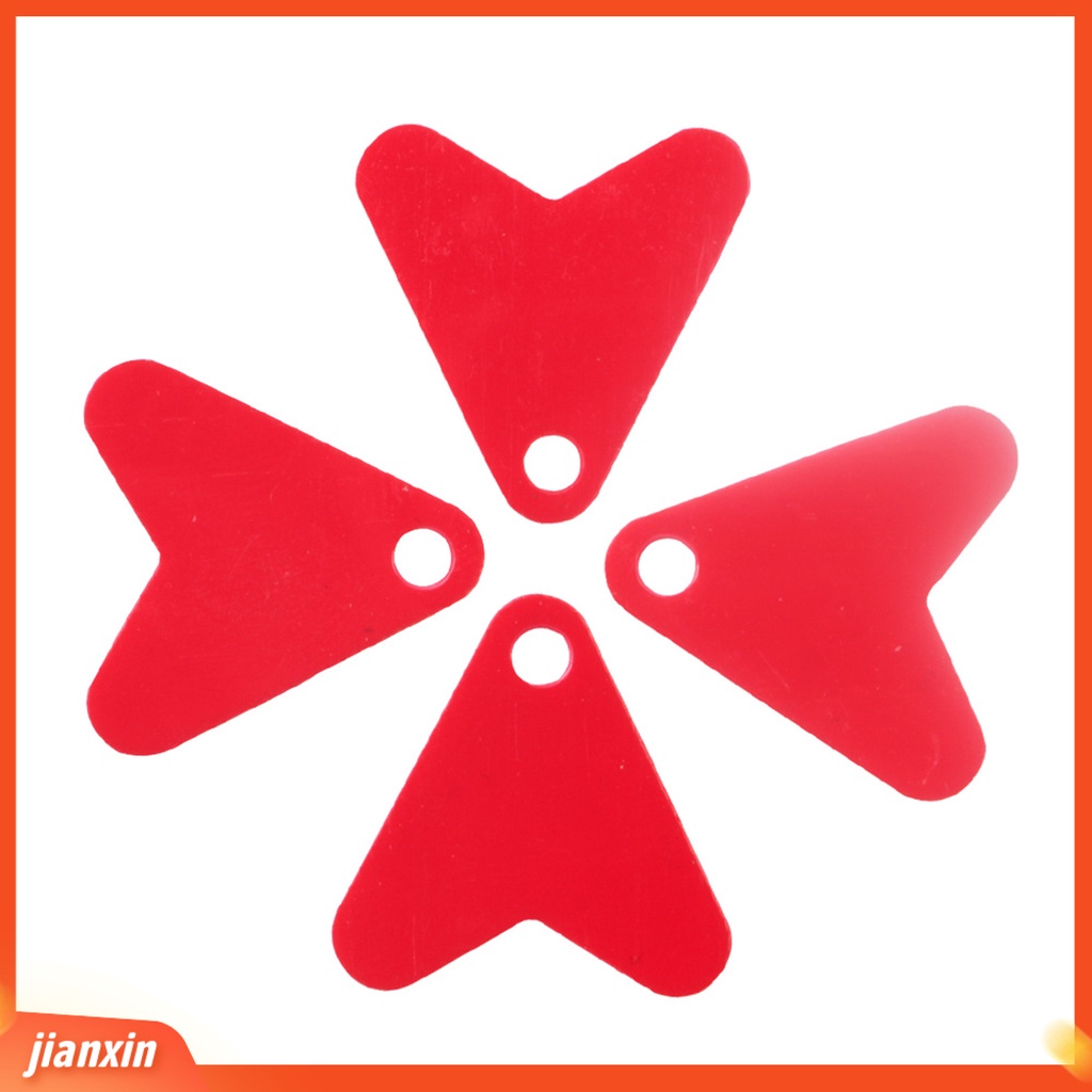 (In Stock) 100Pcs/Bag Ukuran Kecil Ringan Fishtail Sequin Warna Cerah Permukaan Halus Godaan Ikan Merah Hati Irisan Peralatan Memancing