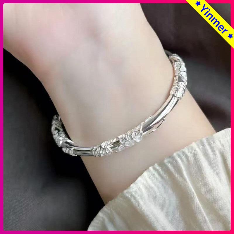 COD✨ Gelang Bunga Korea Gaya Adjustable Sennu Mewah Ringan Yang Dapat Disesuaikan Elegan Untuk Wanita-Yinmer