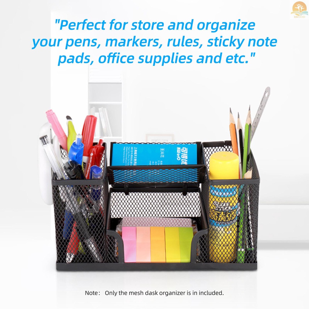 In Stock KW-triO Mesh Desk Organizer Perlengkapan Kantor Tempat Pensil Dan Keranjang Penyimpanan Untuk Untuk Desktop Organizer Penggaris Wadah Rumah Modern Bisnis Komersial Kantor Sekolah Dec