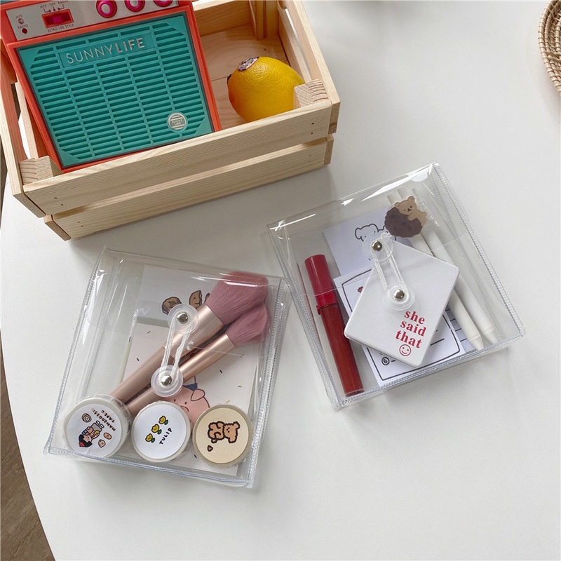

[Kiia] 002 File Bag / Pouch File / Tas Penyimpanan Dokumen Transparan / Organizer Kertas