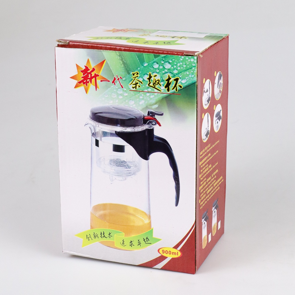 Teko Kaca Kopi Teh Pitcher dengan Saringan 875ml - TP-757