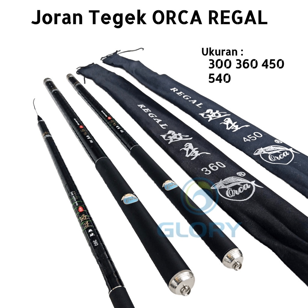 Joran Tegek Ruas Panjang Orca Regal 300 360 450 540 Action Hard Atau Tongkat Tangkai Pancing Ringan 