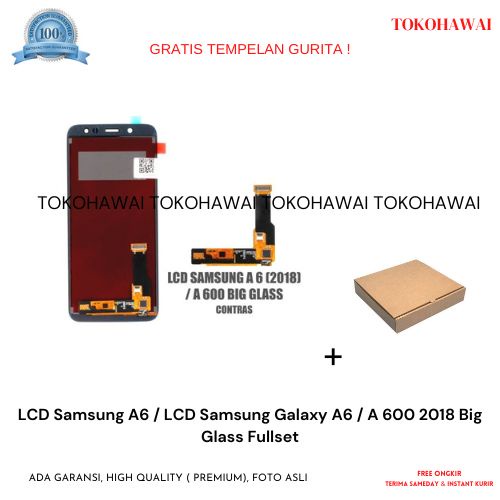LCD Samsung A6 / LCD Samsung Galaxy A6 / A 600 2018 Big Glass Fullset